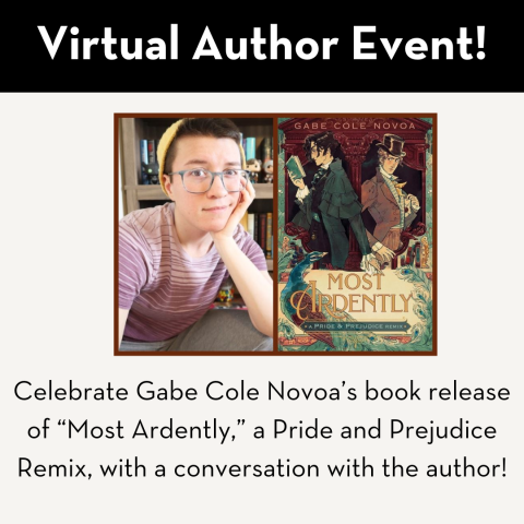 virtual author event with Gabe Cole Novoa