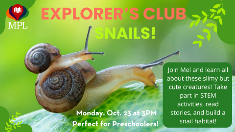 Explorer's Club: Snails!