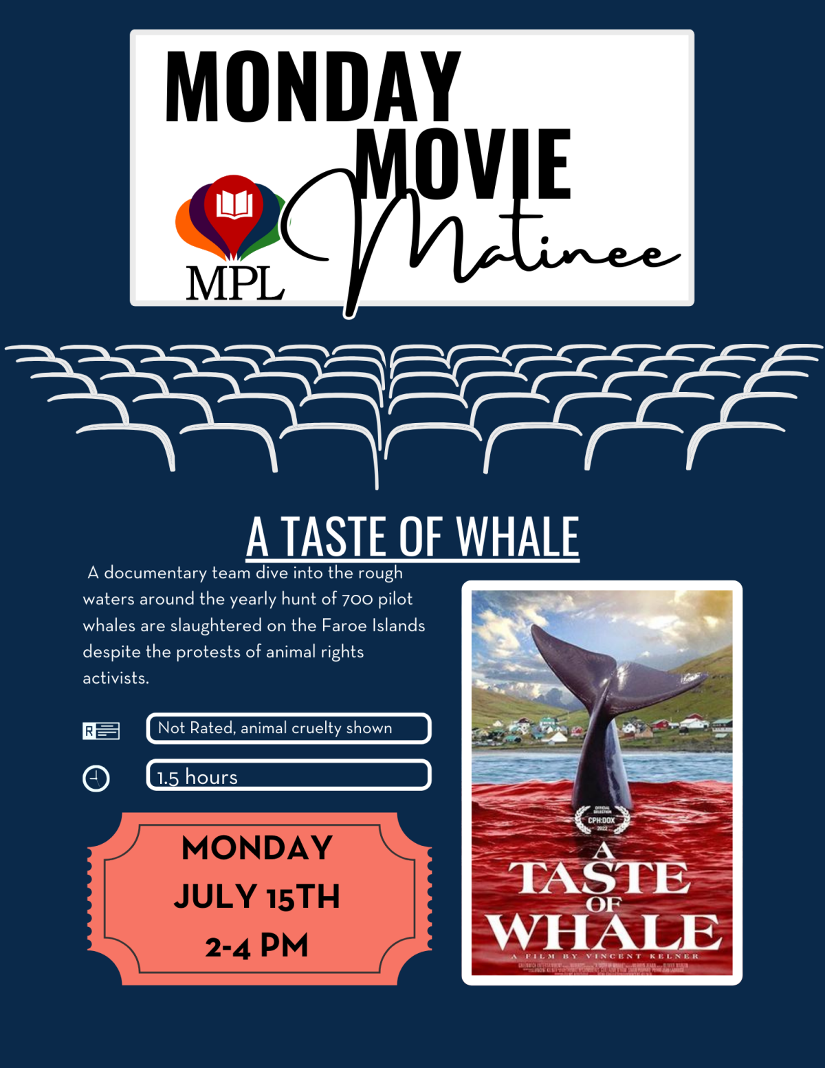 Movie Night Poster Whale