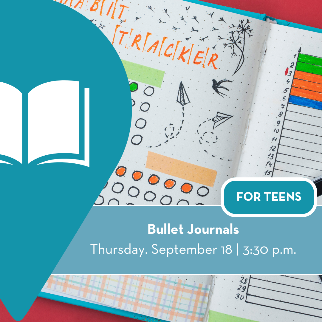 A photograph of a bullet journal.